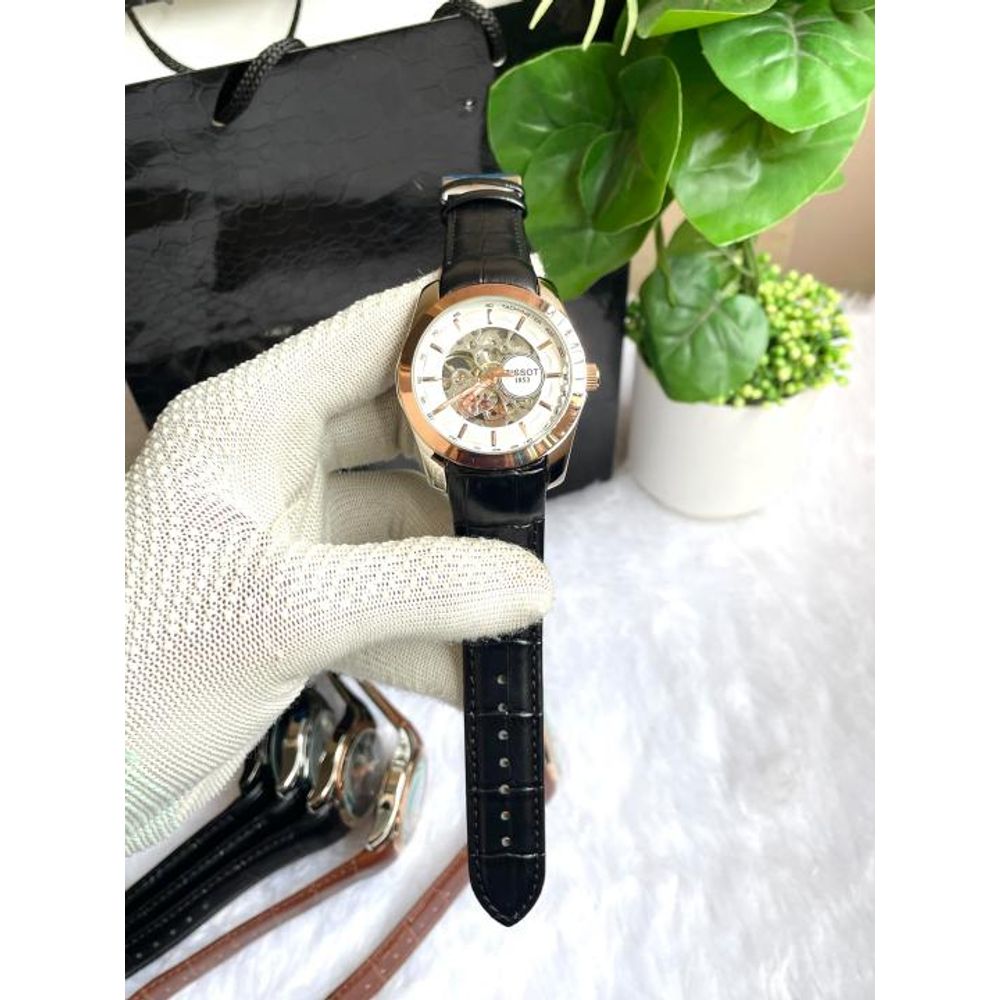 Tisssot Couturier Automatic Black Copper White AT454