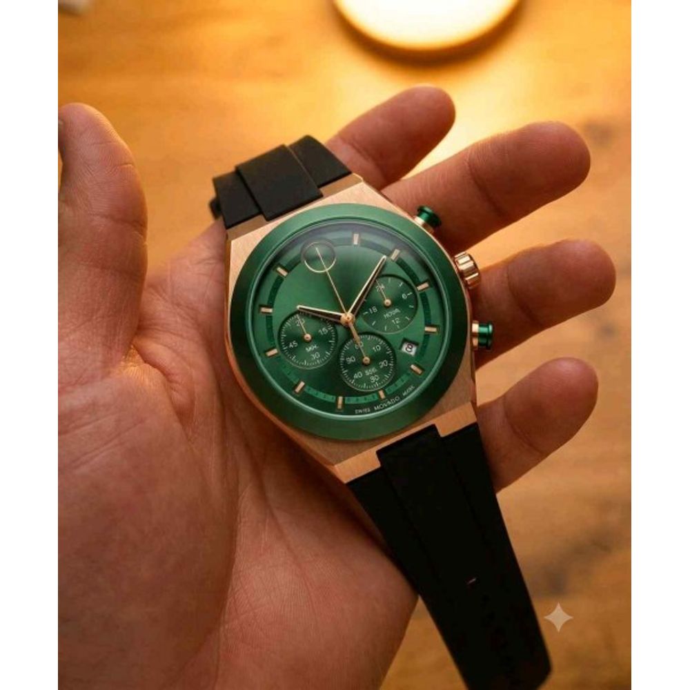 MOVADO BLACK GREEN F1012