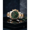 Rollex Daytona Oyster Perpetual Two Tone Gold Green Dial