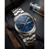 Tisot 1853 PR-100 Silver Blue Dial
