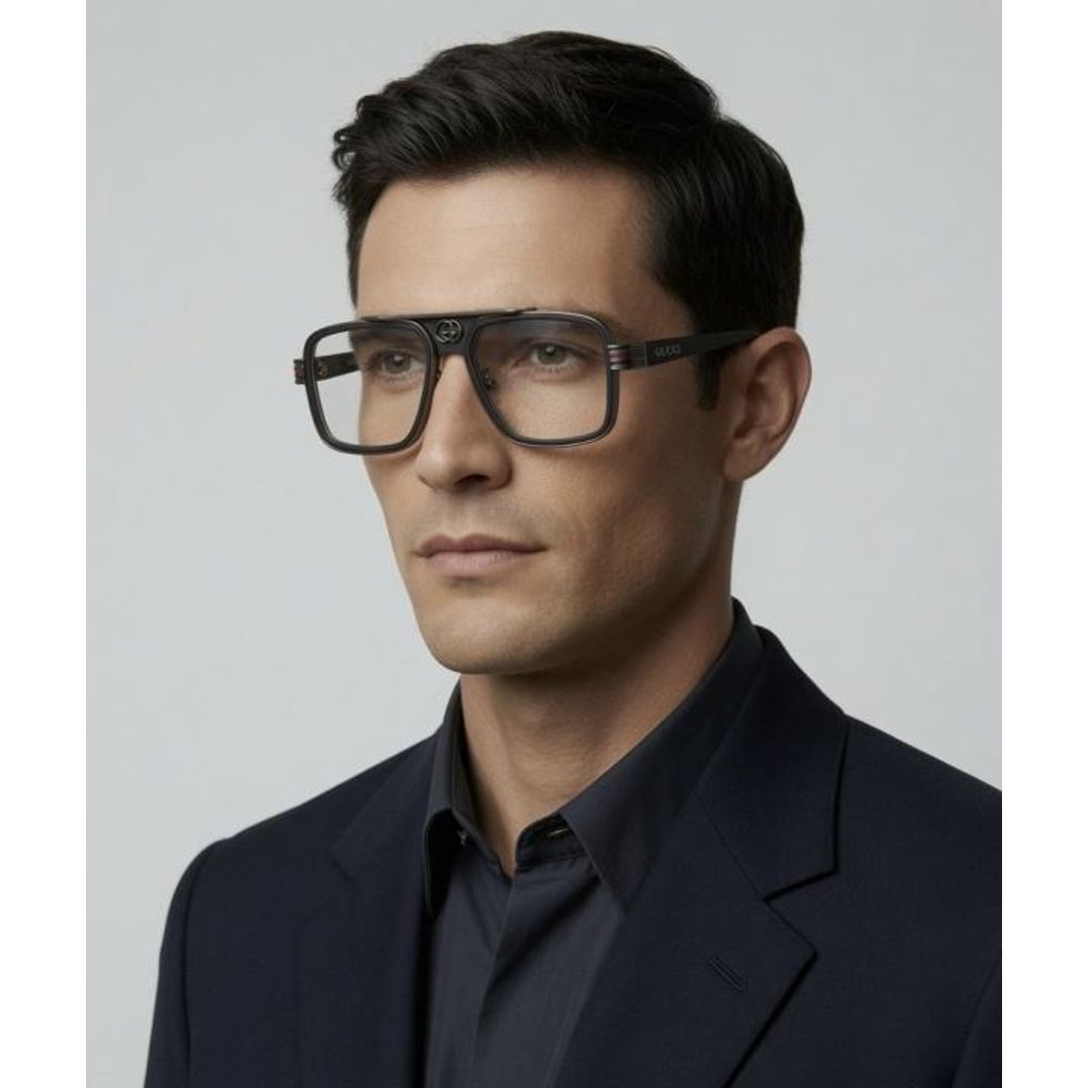 Guchi 1295 Gun Black Frame