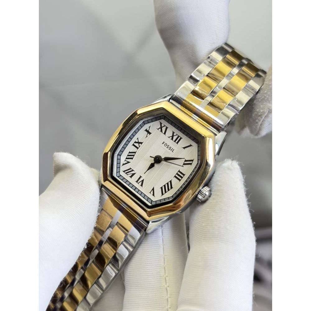 FOSIL HARLOW LADY ANALOG HEAVY 3 HANDS OG LOCK 1114