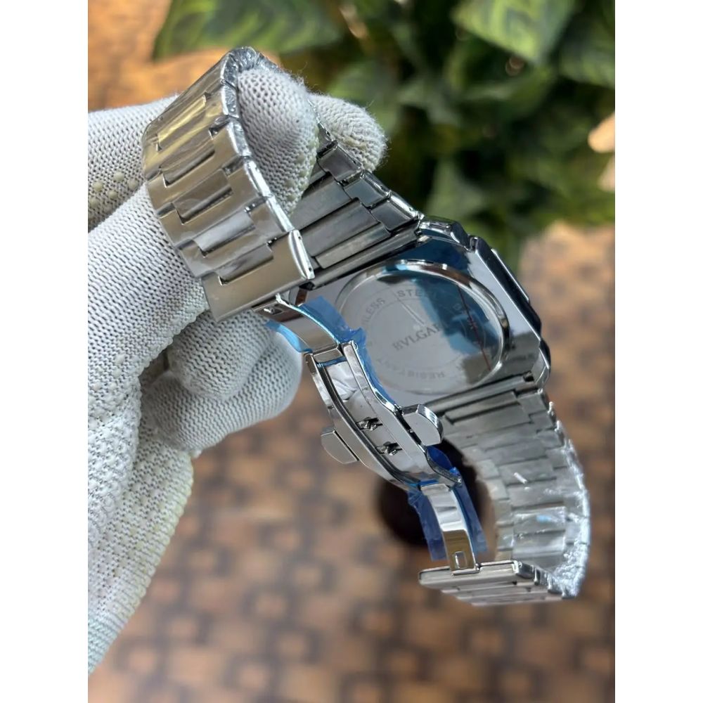 Bvlgari Octo Finissimo chronograph silver-Green