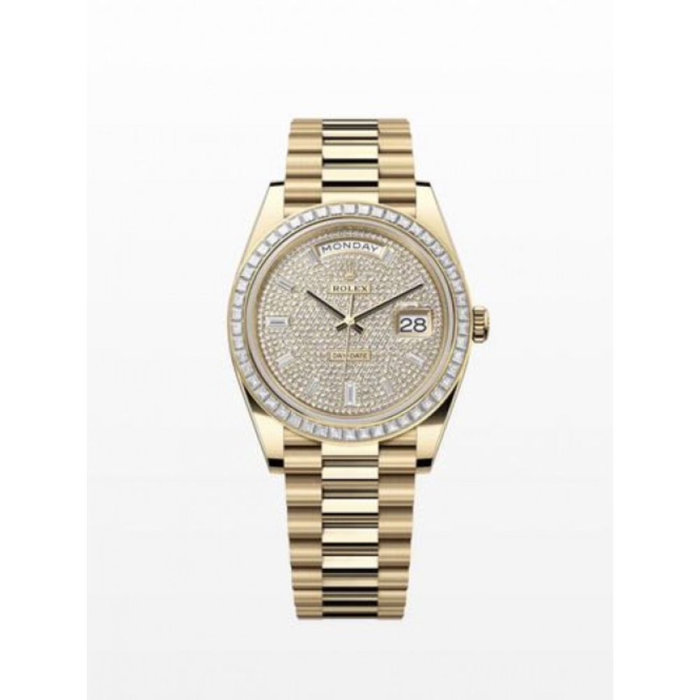 Rollex Day Date Gold Diamond Dial