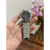 Patek Philipe Silver & Black Dial Chronograph Working