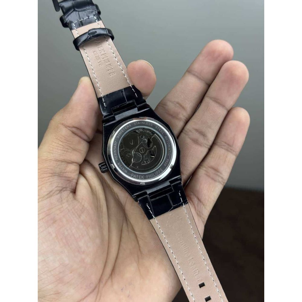 Patek Philippe Skeleton All Black Automatic Watch