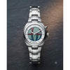 Fosil Digital Round White-Sky Blue Dial