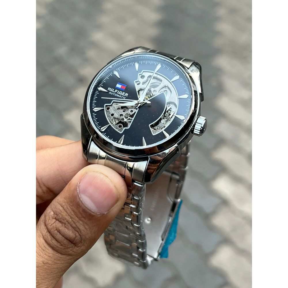 Tommy Hilfiger Automatic Silver Black