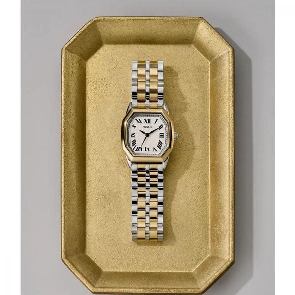 FOSIL HARLOW LADY ANALOG HEAVY 3 HANDS OG LOCK 1114