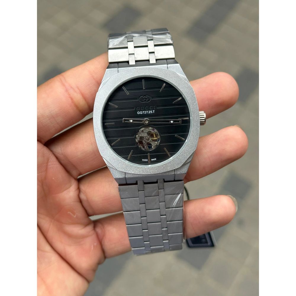 Gucci Tourbillon Automatic Silver Black