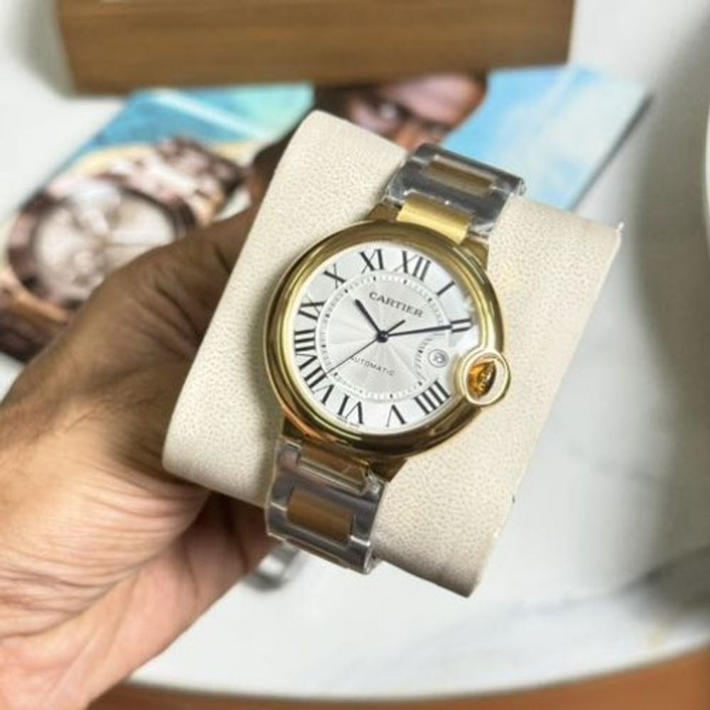 Cartiar De Ballon Duo Tone White Dial