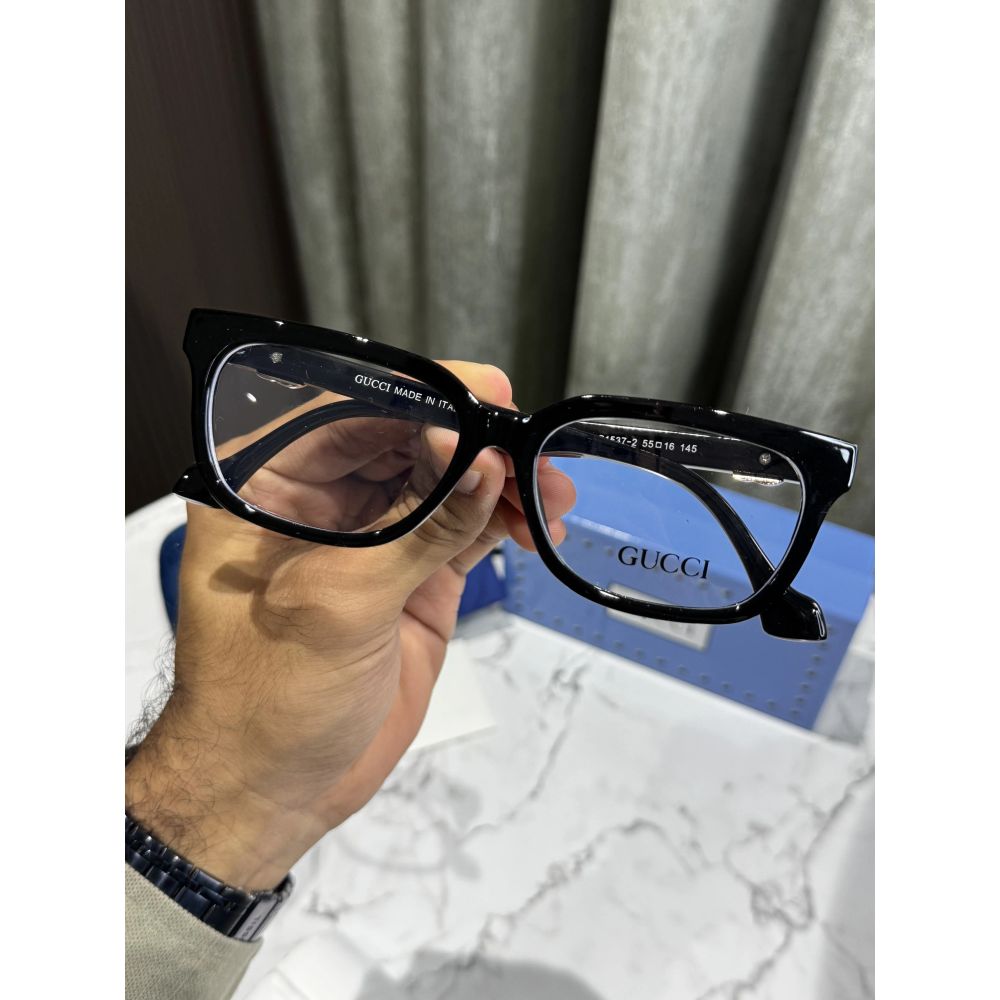 Gucc I All Black Logo Premium Glasses 1537