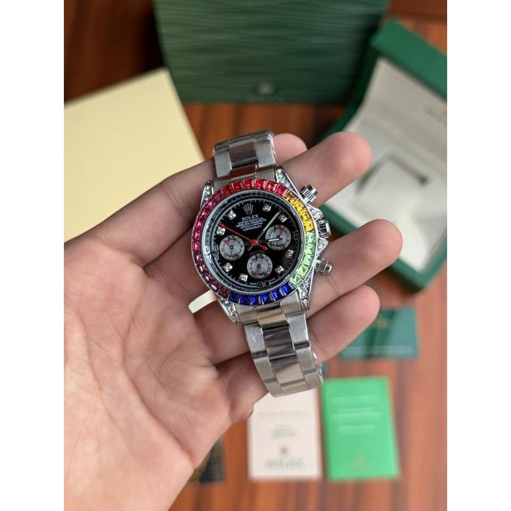 ROLEEX RAINBOW SILVER