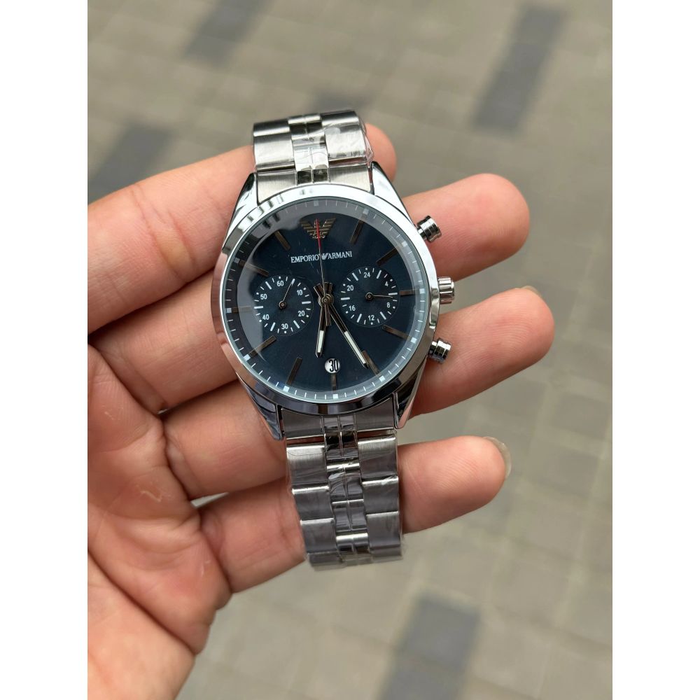 Emporio Arman_i Chronograph Silver Blue