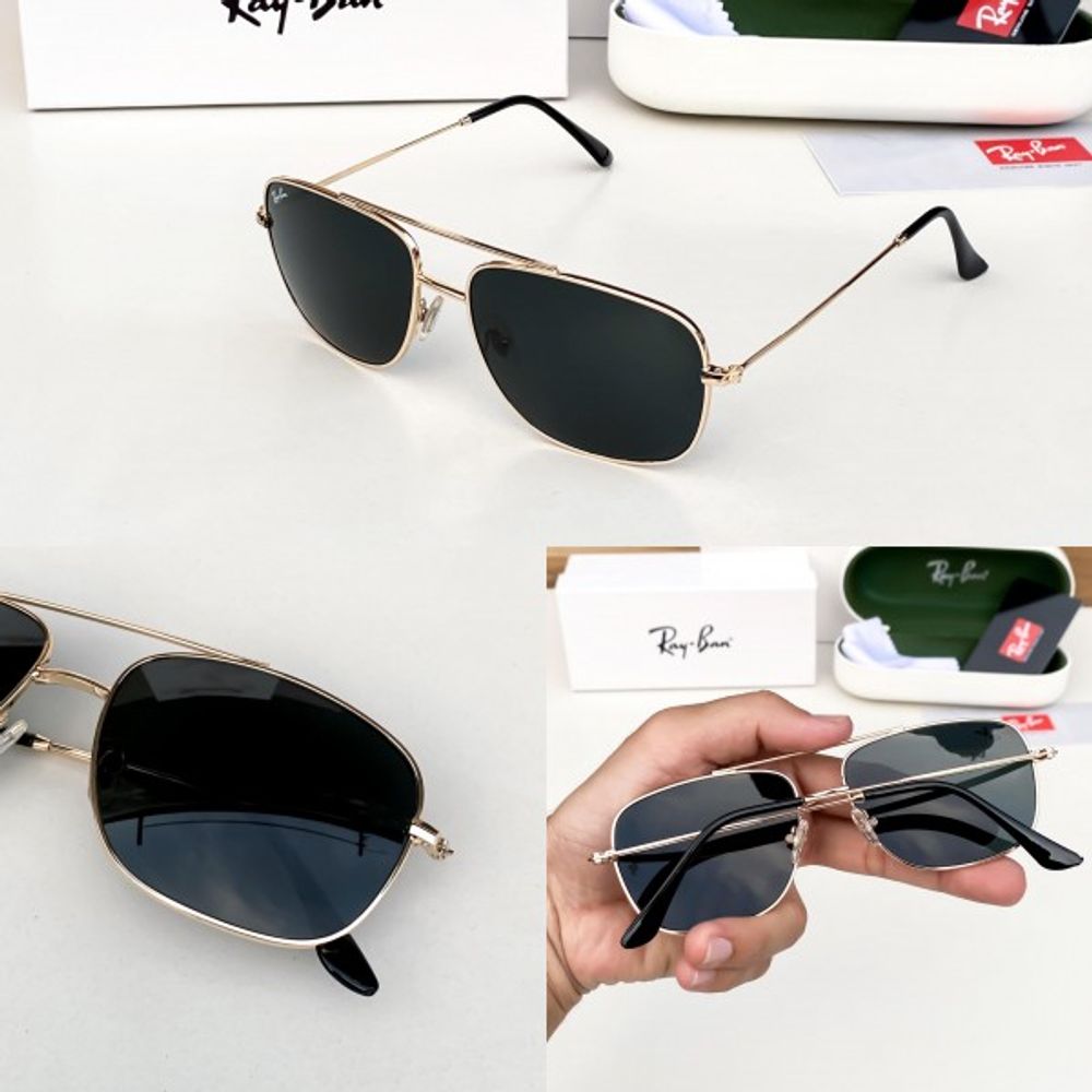 REY BAN GOLD BLACK MARSHAL 77