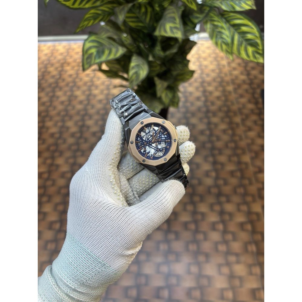 Hublot Big Bang Aero Bang full black Skeleton Dial Watch Quartz
