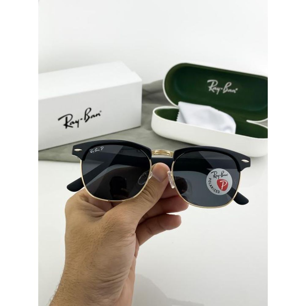 RAYBA GOLD BLACK CLUB MASTER 3016p