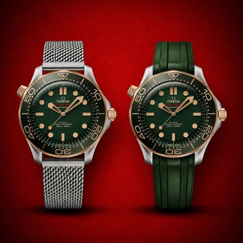 Omegha Seamaster Diver 300M Dual Strap