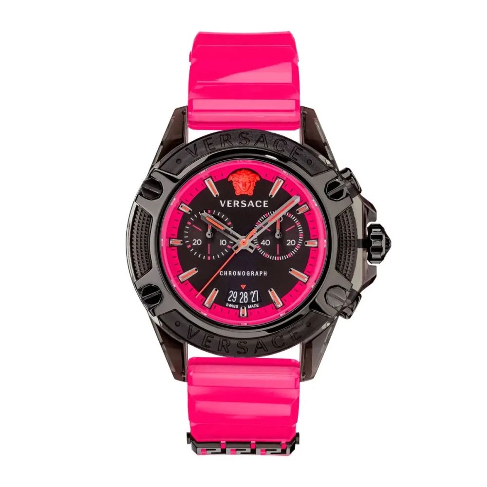 Versace VEZ700221 Icon Active Chronograph Unisex Watch Authentic Store Quality
