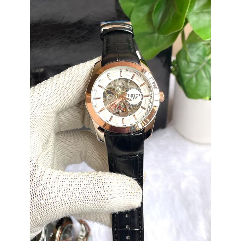 Tisssot Couturier Automatic Black Copper White AT454