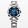 SWISS ETA Rollex Day Date 40MM Ombre Blue Dial