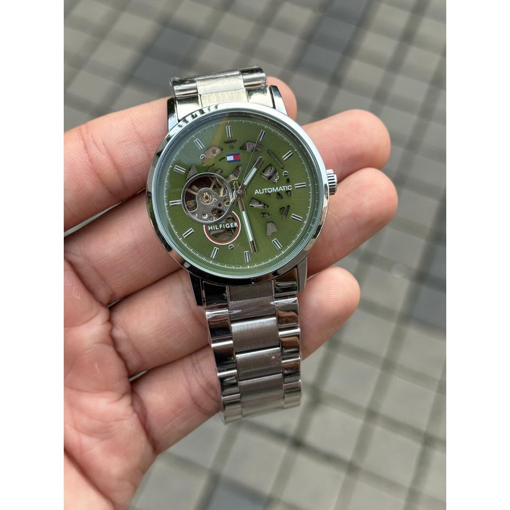 Tommy Hilfige r Automatic Silver Green