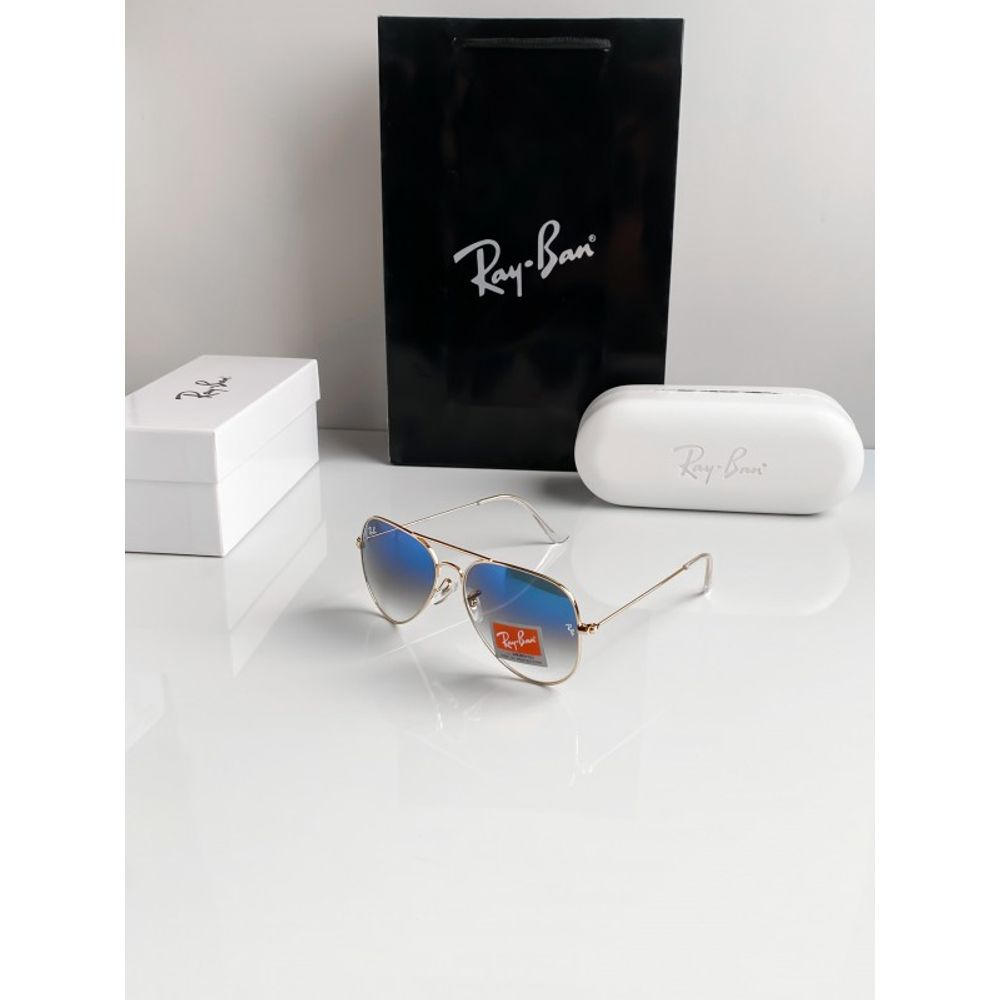 Rey ban 3026 gold blue shaded