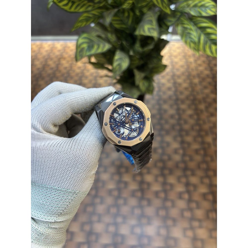 Hublot Big Bang Aero Bang full black Skeleton Dial Watch Quartz
