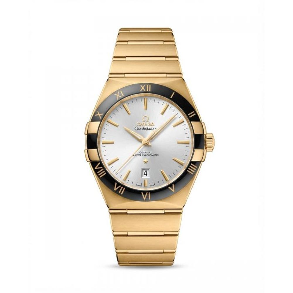 Omegg_a Constellation Co-Axial Chornometer Gold white Dial