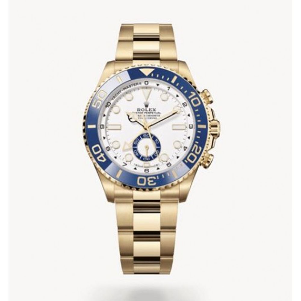 Rollex Yacht Master II Gold Blue