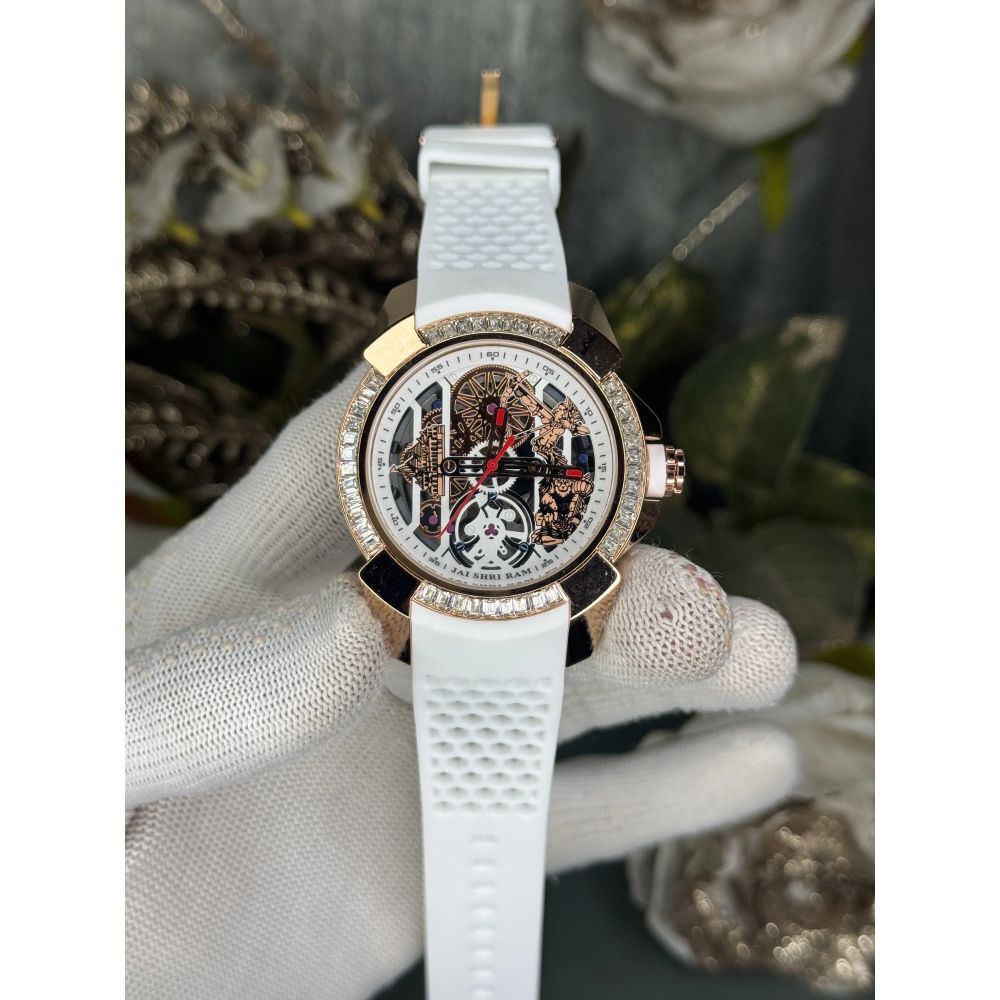 Jacob&Co. Ram Copper White Diamond Premium Quartz Watch