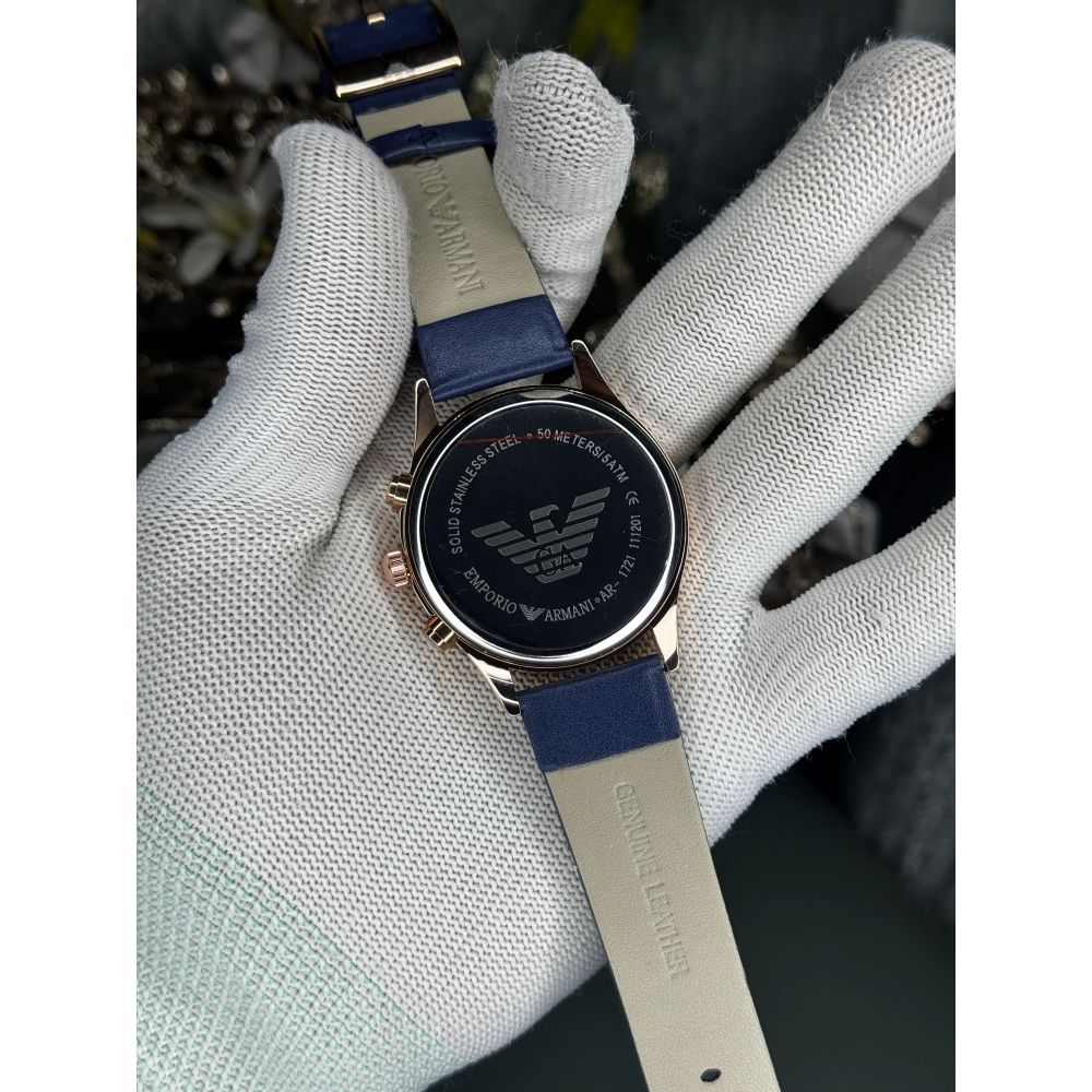 Emporio Arman i Copper Blue Chronograph Premium Watch