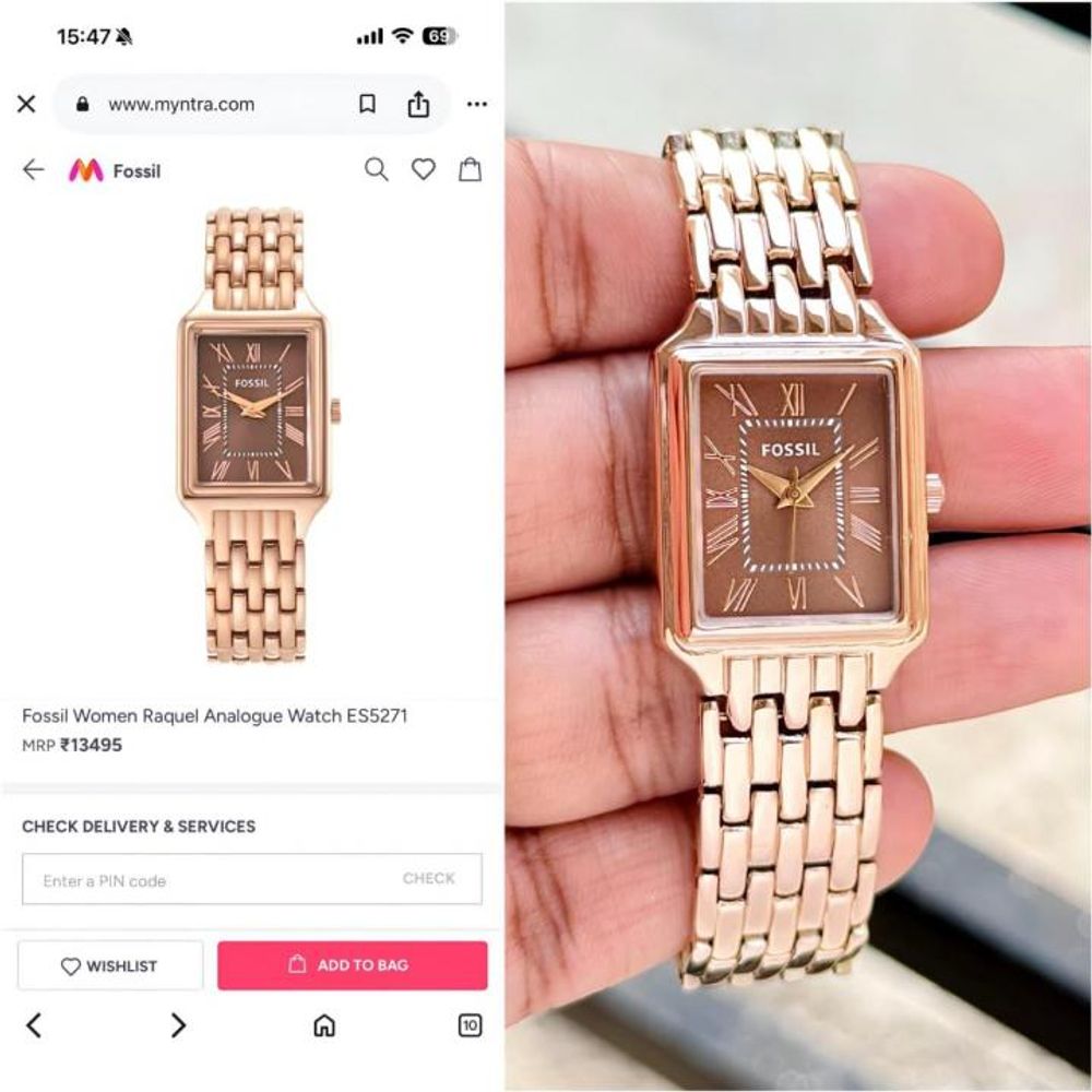Fosssil Women Raquel ES5271 Browny Heavy Quality (124)