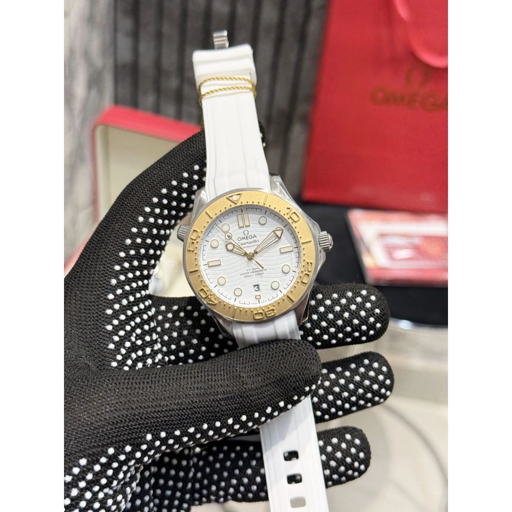 Omega Seamster Diver 300M White Gold