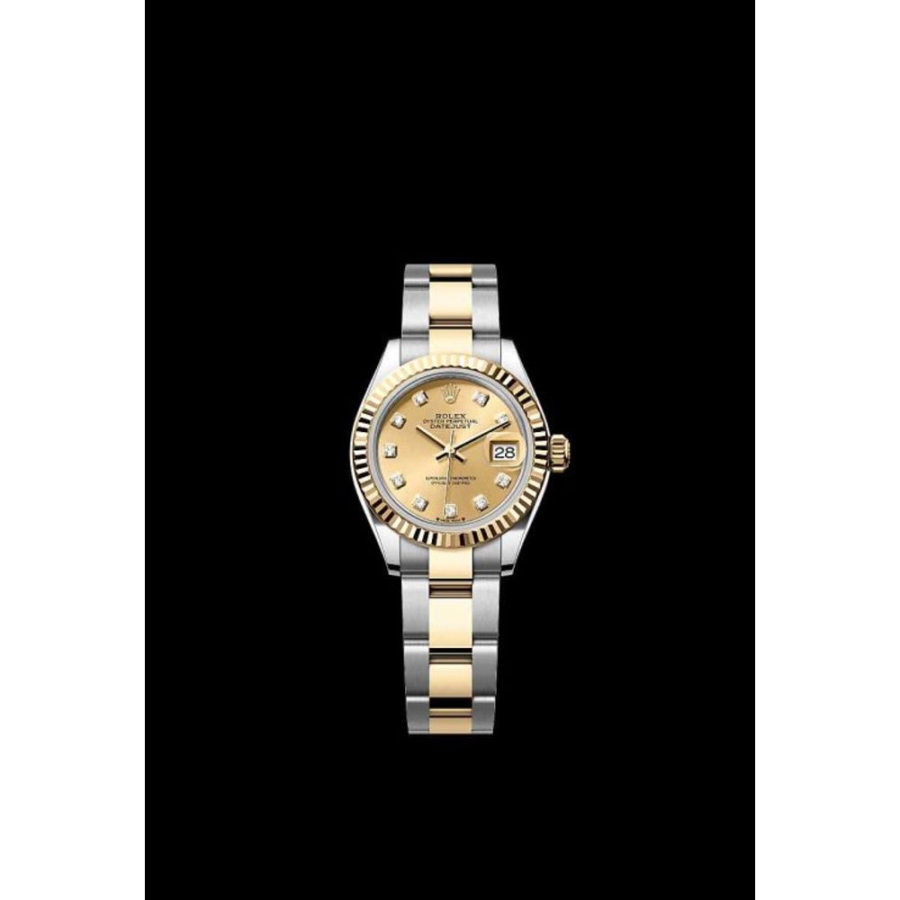 rollex_date just to tone gold