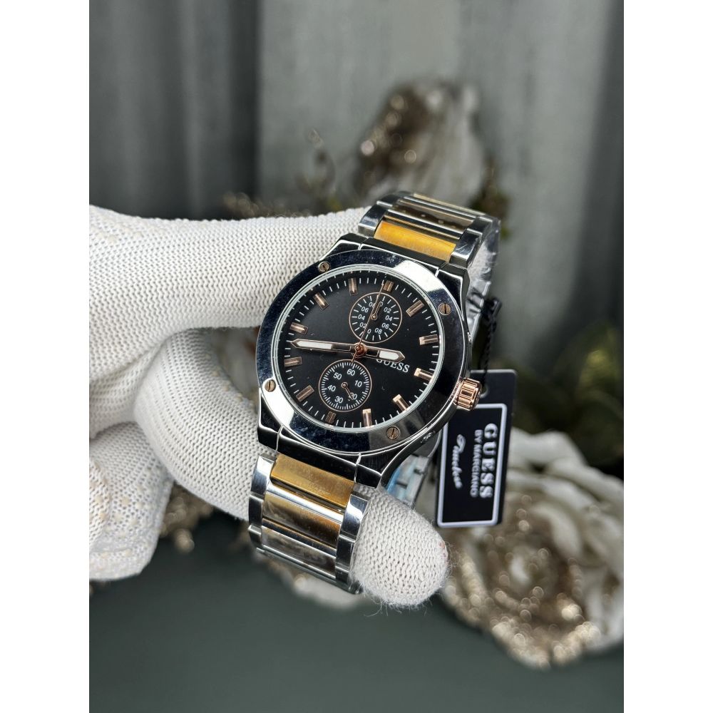 Guess Jet Dual Tone Black Metal Premium Watch