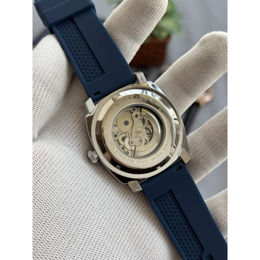 Tommmy Hilfiger Automatic Skeleton Blue