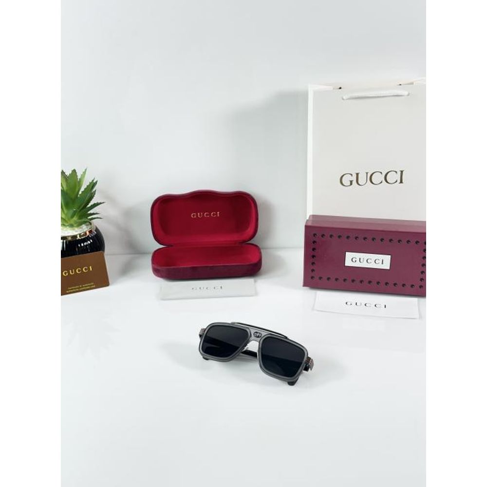 Guchi 1295 Mate Grey Black
