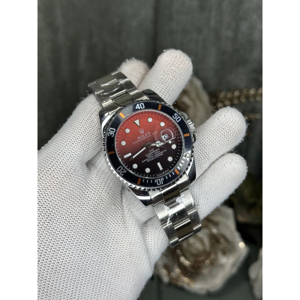 Role x Submariner Silver Red Premium Quartz Watch
