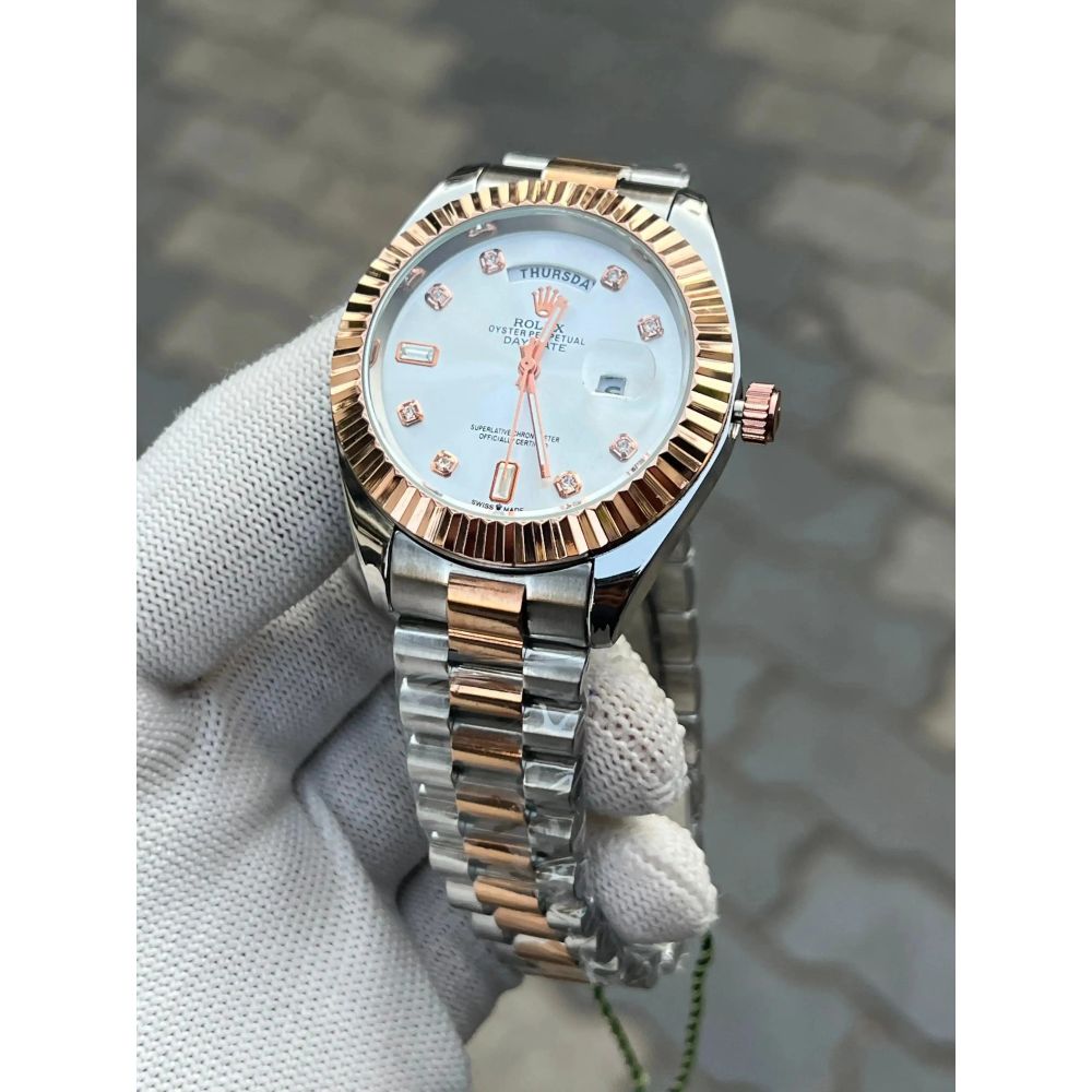 Rolex Two Tone Diamond White