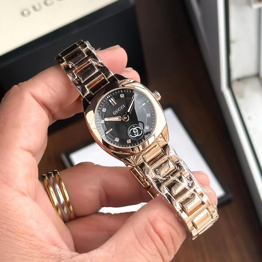 GUCHI_ LADIES ROSE BLACK