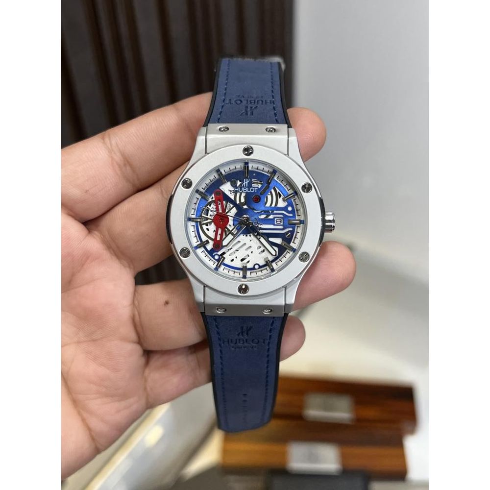 HUBLOT BIG BANG PREMIUM LEATHER WATCH
