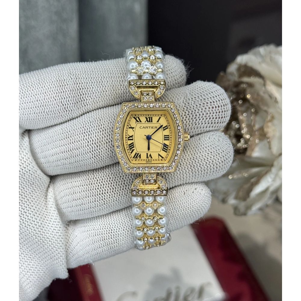Cartie r Pearls All Gold Premium Watch