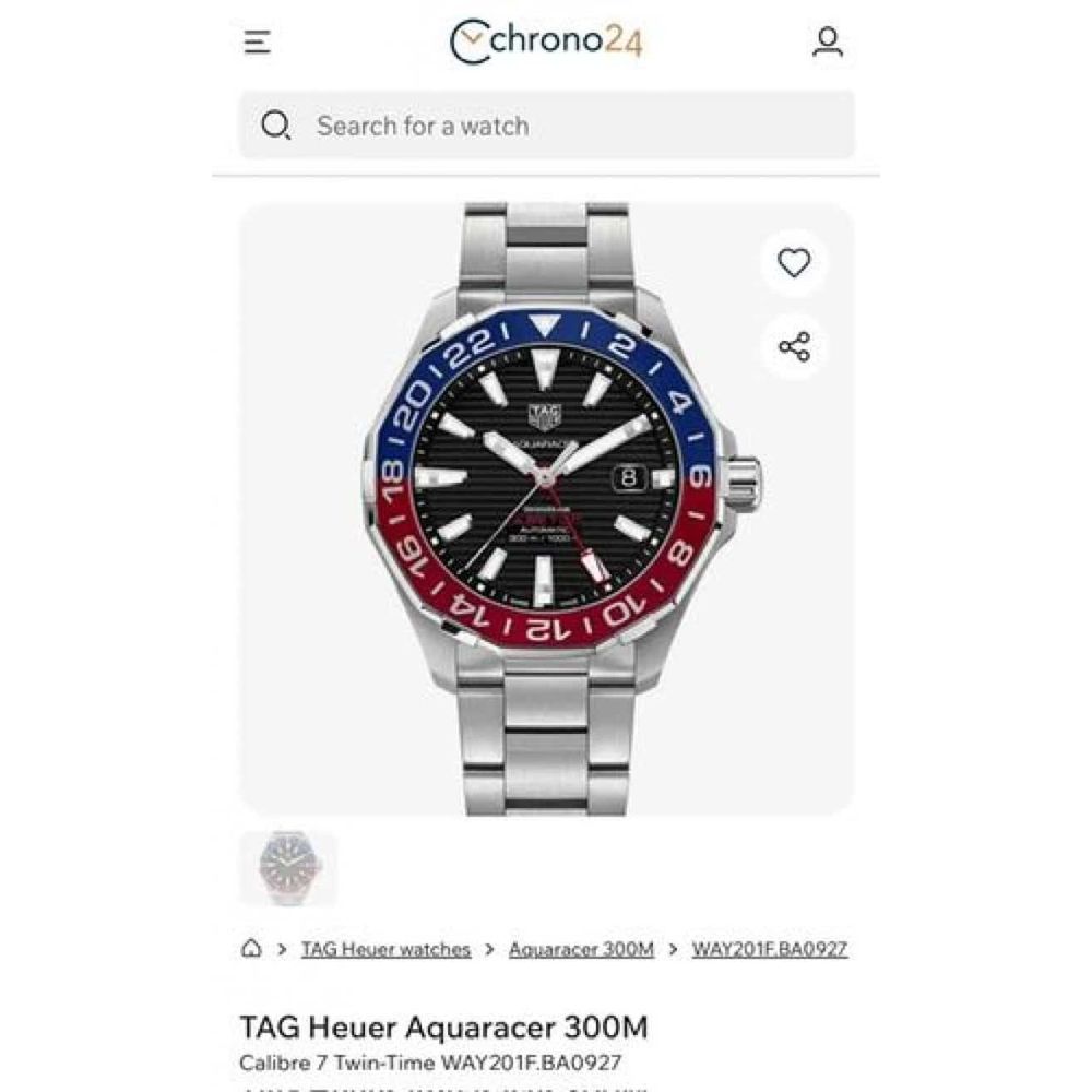TAG HEUER AQUARACER 300 GMT