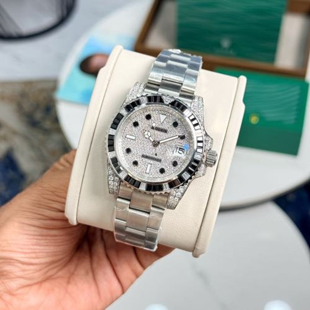 Rollex Submariner Off Catalog Diamond Bezel Diamond Dial
