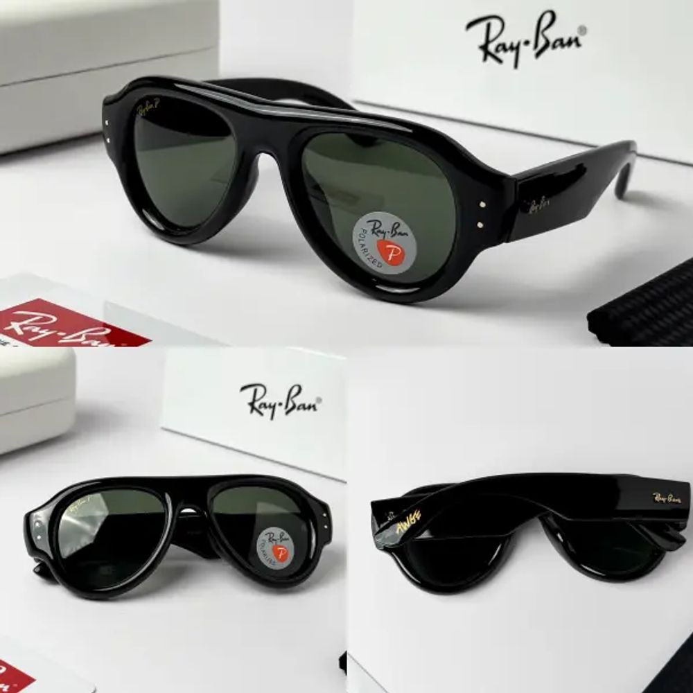 REY BAN BLACK GREEN 4925-52