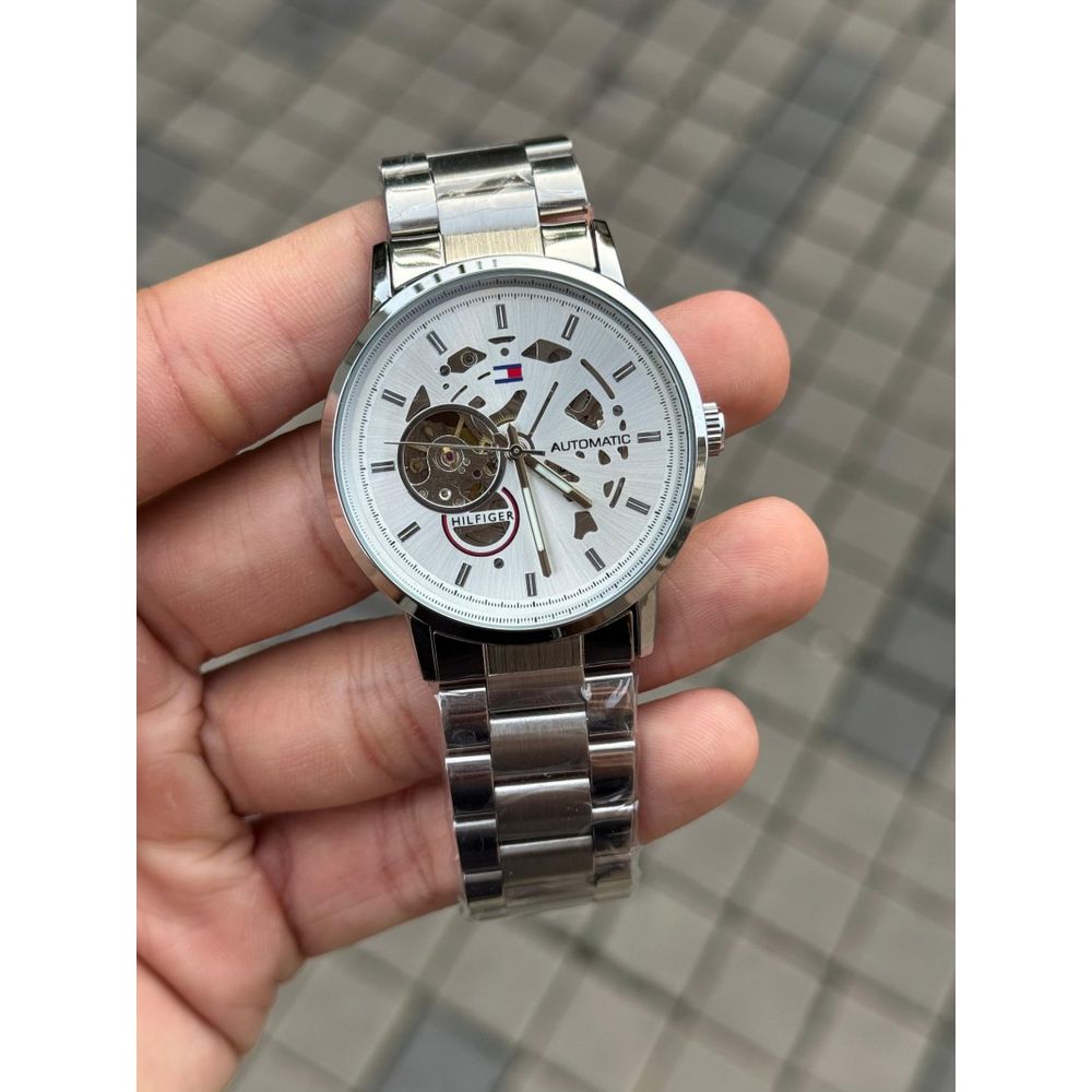 Tommy Hilfige r Automatic Silver White