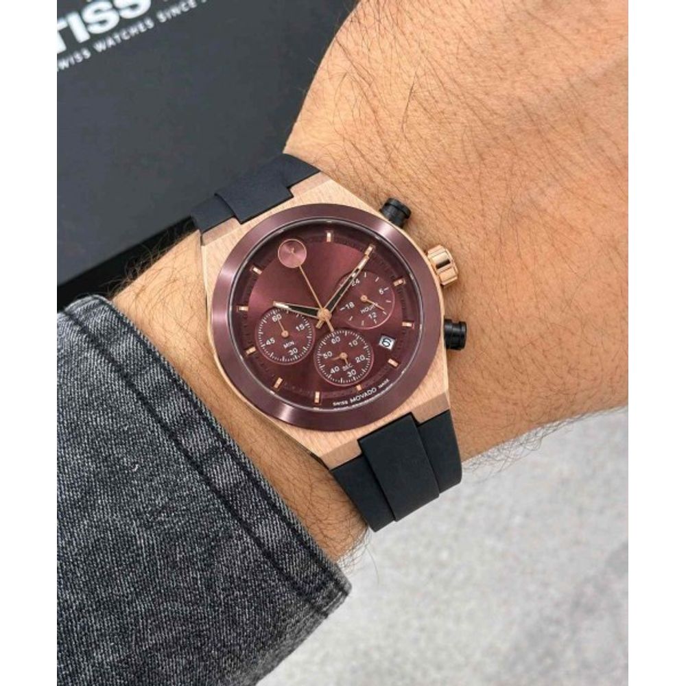 MOVADO BURGUNDY