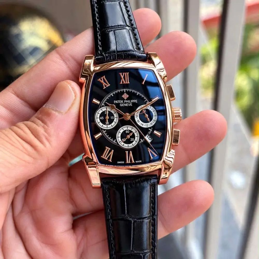 Patek Phillip_e Barrel Chronograph Rose Black
