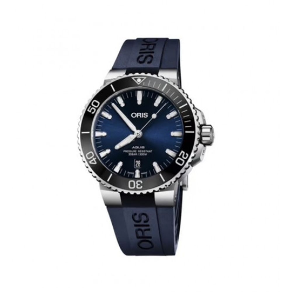 Oris Aquis Date Blue Silicon